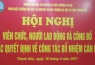 Hội nghị Viên chức, người lao động Phân hiệu trường Đại học Tài nguyên và Môi trường Hà Nội tại tỉnh Thanh Hóa
